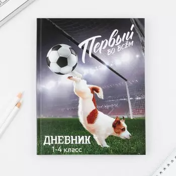 Дневник школьный 1-4 класс «Первый во всём», твердая обложка 7БЦ, глянцевая ламинация, 48 листов