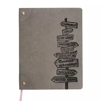 Дневник школьтный для 1-11 классов "Указатели", мягкая обложка, искусственная кожа, аппликация из искусственной кожи, блинтовое тиснение, клёпки, ляссе, 48 листов