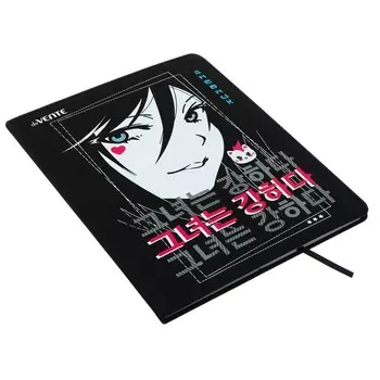 Дневник универсальный для 1-11 класса Manga Girl and Pet, интегральная обложка, искусственная кожа, шелкография, ляссе, 80 г/м2