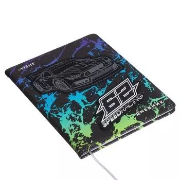 Дневник универсальный для 1-11 класса Speed Racing, твёрдая обложка, искусственная кожа, с поролоном, ляссе, 80 г/м2