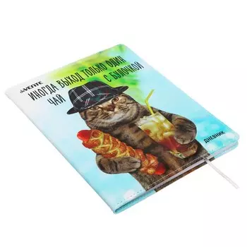 Дневник универсальный для 1-11 класса "Иногда выход только один", твёрдая обложка, искусственная кожа, ляссе, 80 г/м2