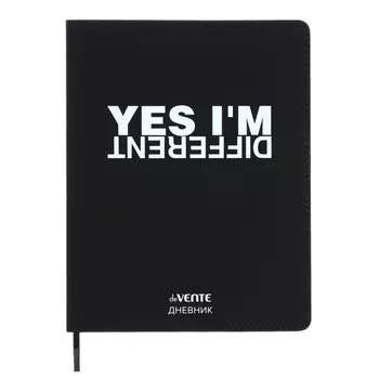 Дневник универсальный для 1-11 класса YES I'm Different, интегральная обложка, искусственная кожа, шелкография, ляссе, 80 г/м2