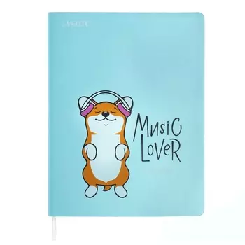 Дневник универсальный для 1-11 класса Music Lover, мягкая обложка, искусственная кожа, шелкография, ляссе, 80 г/м2