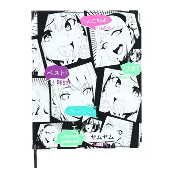 Дневник школьный для 1-11 классов Anime Comix, интегральная обложка, искусственная кожа, шелкография, ляссе, 80 г/м