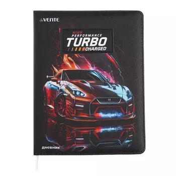 Дневник универсальный для 1-11 класса Turbo, твёрдая обложка, искусственная кожа, с поролоном, ляссе, 80 г/м2