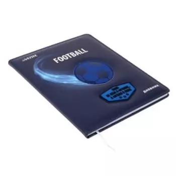 Дневник универсальный для 1-11 класса Football, твёрдая обложка, искусственная кожа, с поролоном, ляссе, 80 г/м2