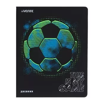 Дневник универсальный для 1-11 класса Football, твёрдая обложка, искусственная кожа, шелкография, ляссе, 80 г/м2
