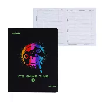 Дневник универсальный для 1-11 класса It's Game Time, интегральная обложка, искусственная кожа, ляссе, 80 г/м2