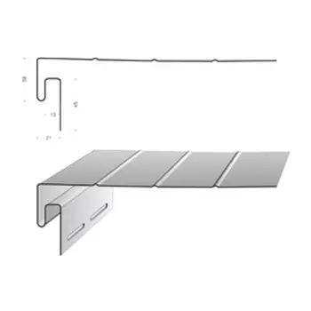 J - фаска для сайдинга DCKE PREMIUM, 3000 мм, цвет каштан