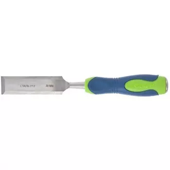 Долото-стамеска Сибртех 24495, двухкомпонентная рукоятка, 30 мм