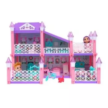 Дом для кукол, фиолетовая крыша