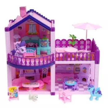 Дом для кукол, с аксессуарами, уценка