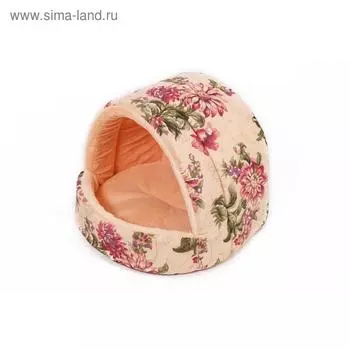 Домик эстрада "Люкс" №2, 43 х 38 х 37 см, мех, микс цветов