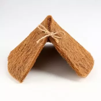 Домик для террариумов, кокосовое волокно, 16 см