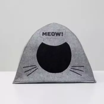 Домик для животных из войлока "Палатка MEOW", 38 х 28 х 38 см