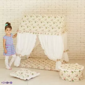 Домик-палатка с пуфиком «Дворец Шахерезады»