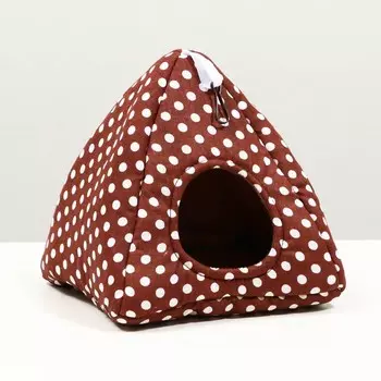 Домик «Вигвам» для грызунов 171717 см, бязь, флис, поролон