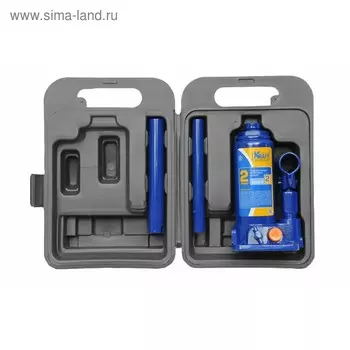 Домкрат бутылочный KRAFT KT800012, гидравлический, 2 т, 160-310 мм, кейс
