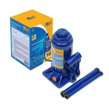 Домкрат бутылочный KRAFT KT 800018, высота подъема 205-400 мм, 10 т