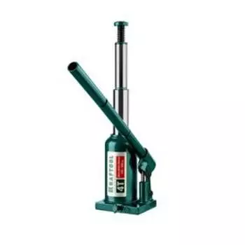 Домкрат бутылочный Kraftool DOUBLE RAM 43463-4, двухштоковый, подъем 170-420 мм, 4 т