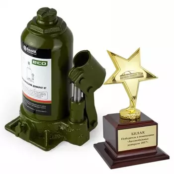Домкрат гидравлический "БелАК" ECO БАК.70016, подъем/подхват 380/195 мм, 8 т