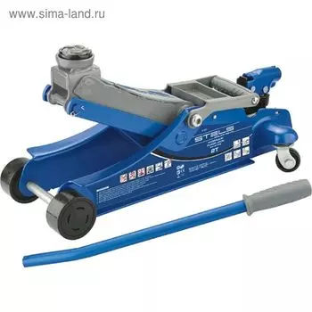 Домкрат гидравлический подкатной STELS 51131, поворотная рукоятка, 2 т LOW PROFILE, 100-350 мм 187