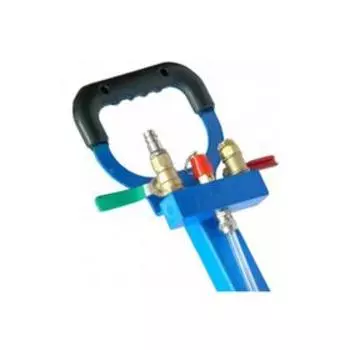 Домкрат пневматический AE&T T08102A, 2 т, 2-секционный, с ручкой, 125-300 мм, опора 102 мм