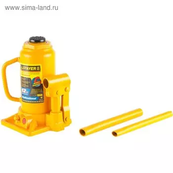 Домкрат STAYER PROFI 43160-12, гидравлический, бутылочный, 12т, 210-400 мм