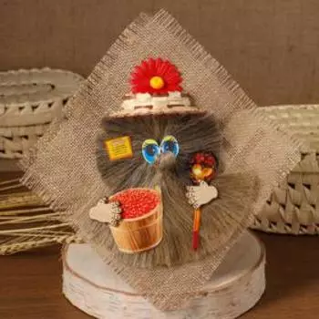 Домовенок на панно с икрой, 25см