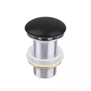 Донный клапан Bronze de Luxe 1001B, для раковины, керамика/латунь, черный