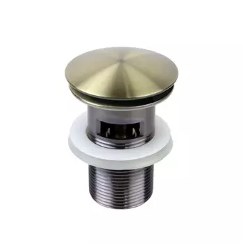 Донный клапан Bronze de Luxe SCANDI 21971BR, для раковины, с переливом, латунь, бронза