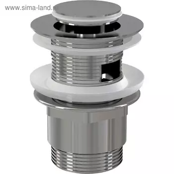 Донный клапан для раковины Alcaplast A39, CLICK/CLACK 5/4", с переливом