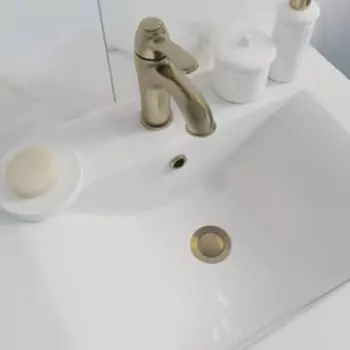 Донный клапан IDDIS Oldie OLDBR00i88, для раковины, с отверстием для перелива, бронза