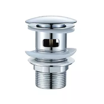 Донный клапан LEDEME L65-2, для раковины, с переливом, латунь, хром