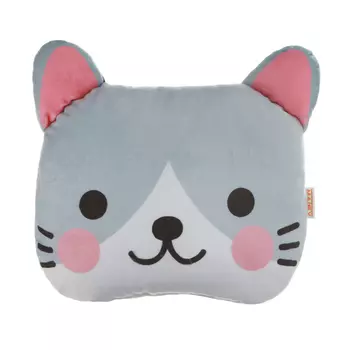 Подушка на подголовник МАТЕХ CUTIE LINE, 30 х 25 х 10 см, серый, розовый