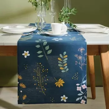 Дорожка «Доляна» Twilight forest, 40146 см, 100% хлопок, рогожка 164 г/м