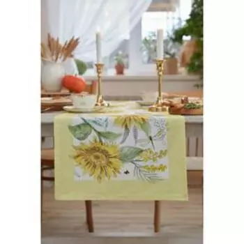 Дорожка Этель «Солнечные цветы», 40146 см, 100% хлопок, саржа 190 г/м2