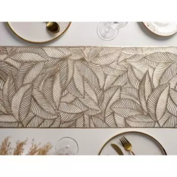 Дорожка на стол Доляна «Листопад», 30150 см, золотая
