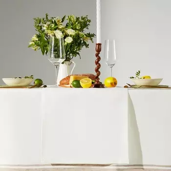 Дорожка на стол Этель Cloudy 40146 см, лён 100%, плотность 210 г/м, белая