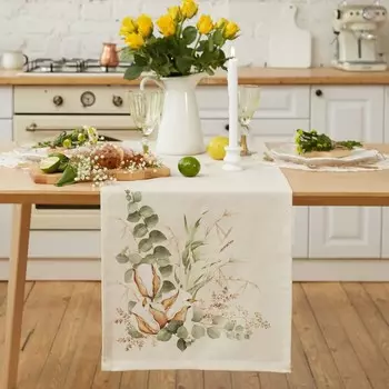 Дорожка на стол Этель Cotton 40149 см, 100% хлопок, репс 220 г/м, бежевая