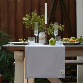 Дорожка на стол Этель Home 40146 см, светло-серая, 100% хлопок, саржа 190 г/м