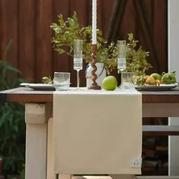 Дорожка на стол Этель Home 40146 см, молочная, 100% хлопок, саржа 250 г/м