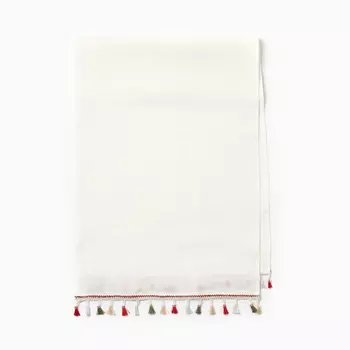 Дорожка на стол Этель Home collection, 40146 см, 100% лён, белая