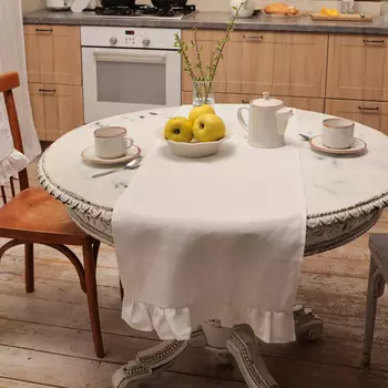 Дорожка на стол «Этель» Ivory, 40150 см, 100% лён 170 г/м