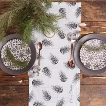 Дорожка на стол новогодняя "Этель" Merry Christmas 30х70 см, 100% хлопок, саржа 190 гр/м2