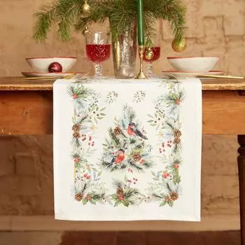 Дорожка новогодняя на стол "Этель" Сhristmas bells 40х147 +/- 5 см, 100% хл, саржа 190 гр/м2