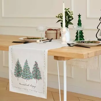 Дорожка новогодняя на стол "Этель" "Сказочный лес" 40х147 +/- 5 см, 100% хл, саржа 190 гр/м2