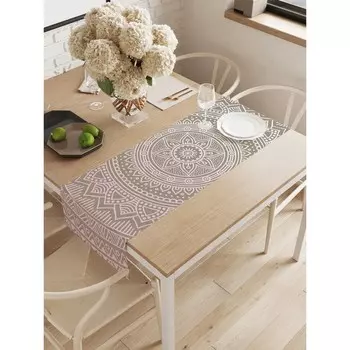 Дорожка на стол «Тарелка фантазий», оксфорд, размер 40х145 см