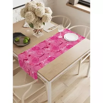 Дорожка на стол «Свадьба в Париже», оксфорд, размер 40х145 см