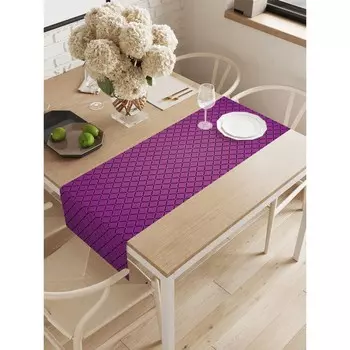 Дорожка на стол «Классические линии», оксфорд, размер 40х145 см